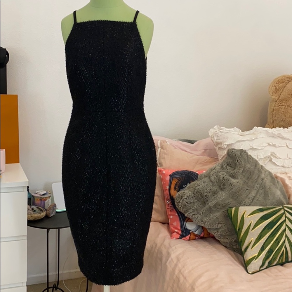 Black Glitter Dress